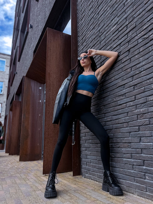 Slimming leggings with underwire 3286 - BLACK
